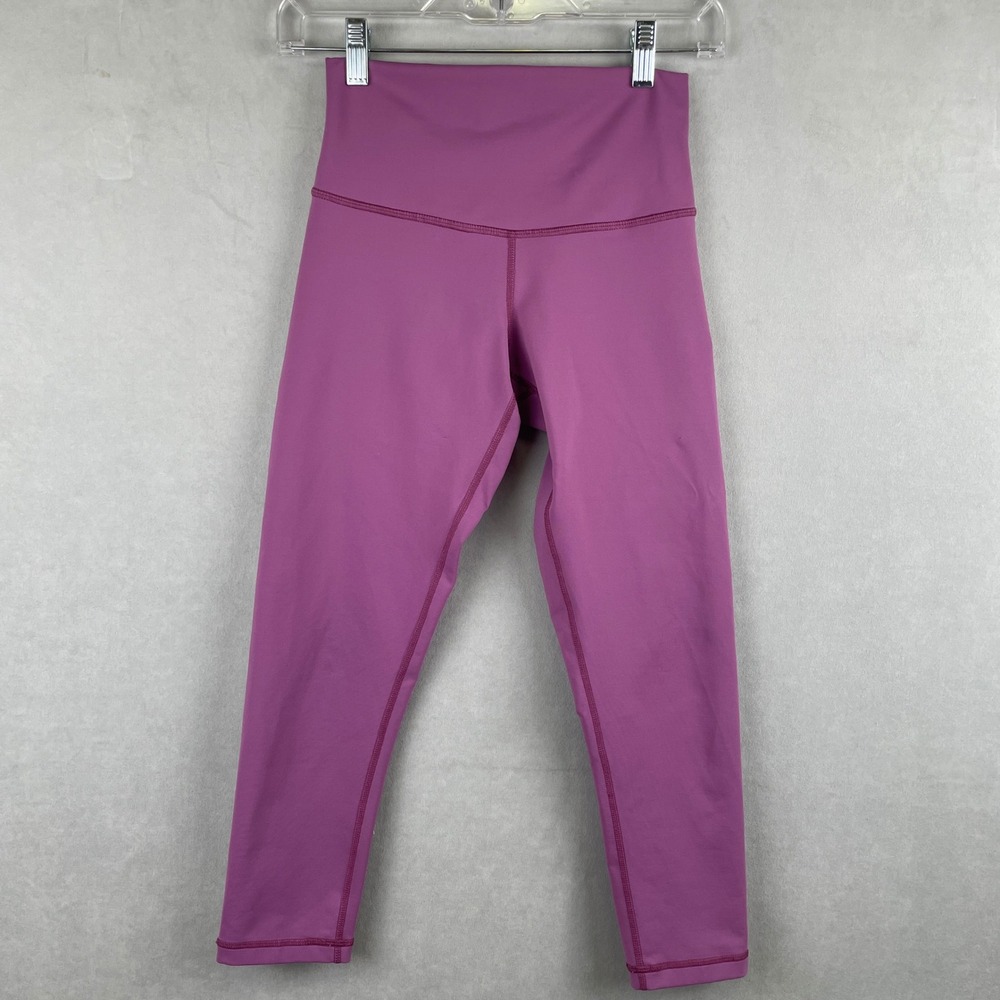 DYI Define Your Inspiration Purple Bionic High Rise Crop Yoga Legging USA Made S